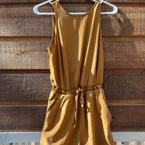 Yellow Athletic Romper Short Size Small